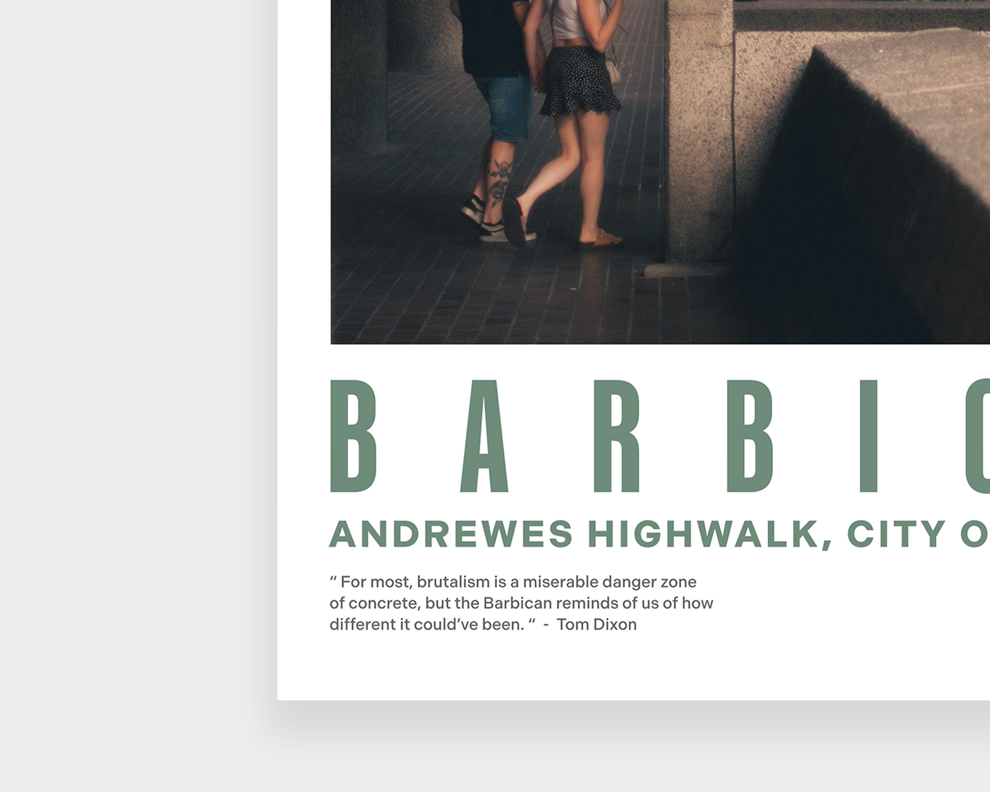 Andrewes Highwalk Print
