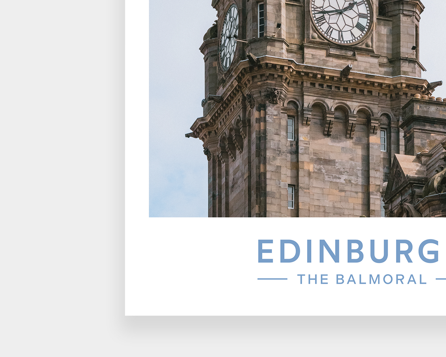 Edinburgh The Balmoral Print