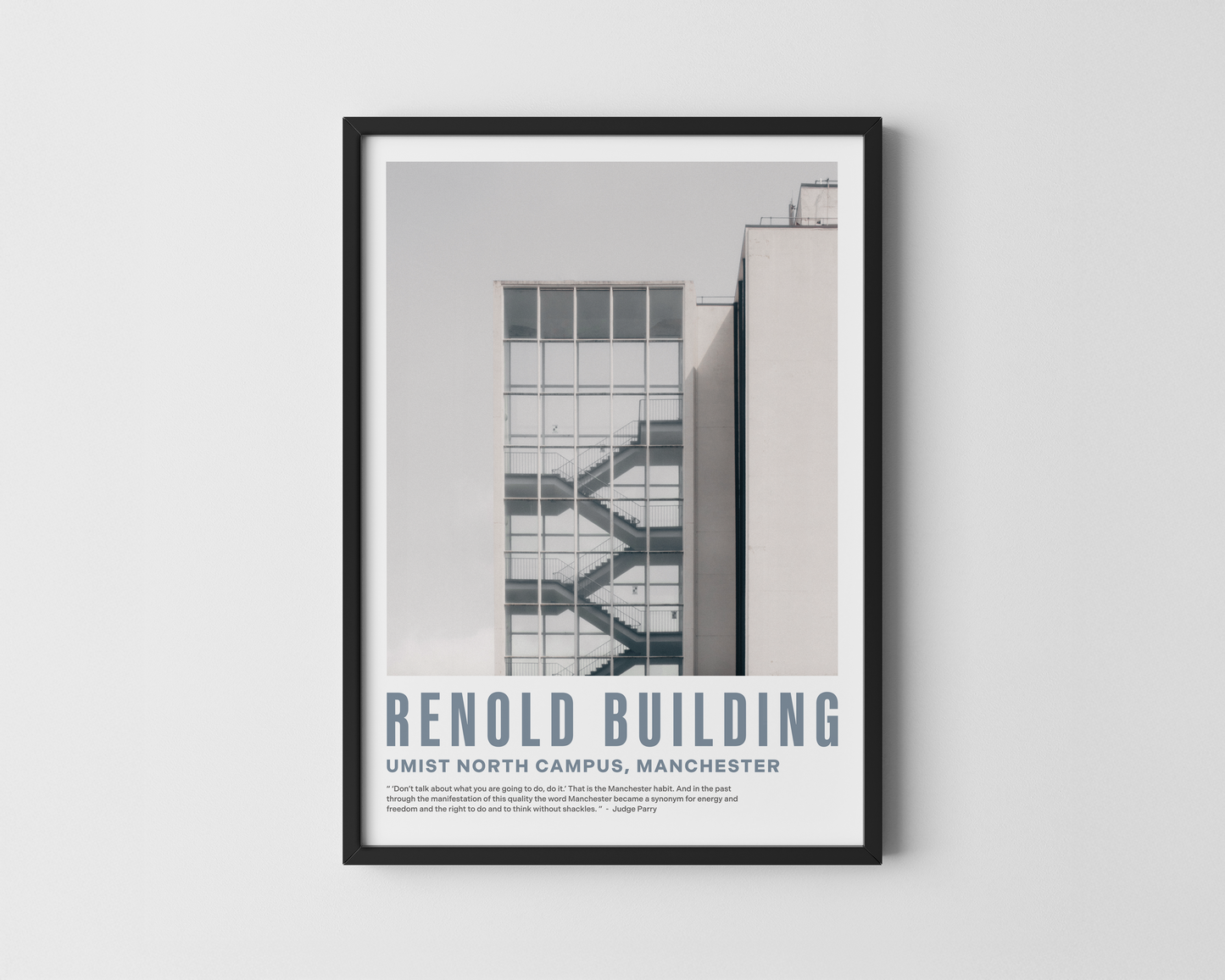 UMIST Renold Building Print