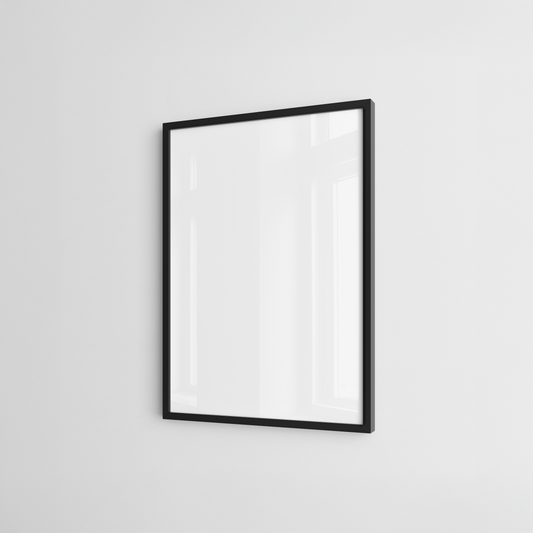 A4 Black Wooden Frame (Smooth)