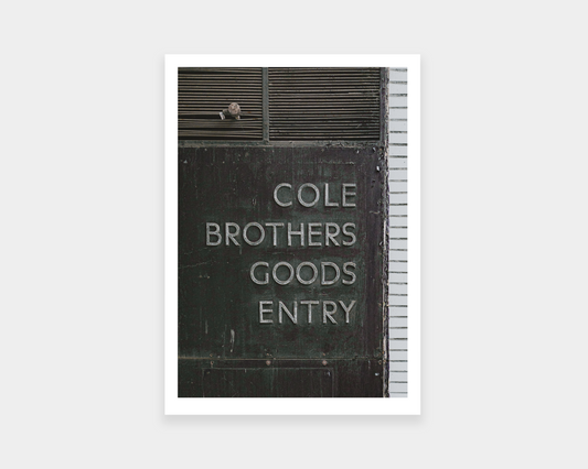 Cole Brothers Sheffield Print