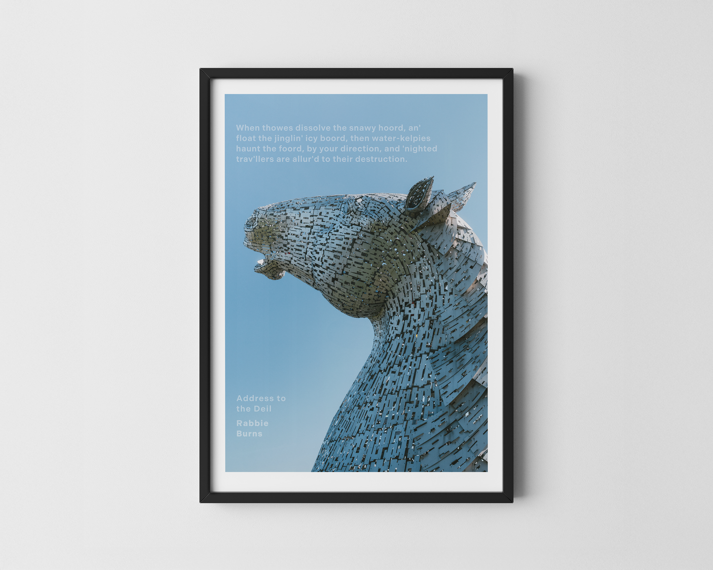 The Kelpies Burns Print