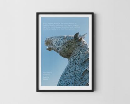 The Kelpies Burns Print