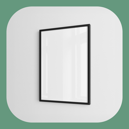A4 Black Wooden Frame (Smooth)