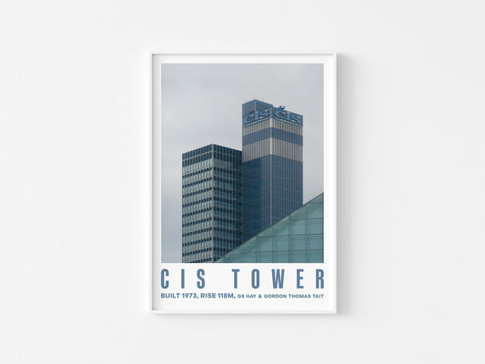 CIS Tower Print (A3/A4) - Manchester, UK - Modernist / Brutalist / Mid-Century / Architectural / Travel / Photographic Interest