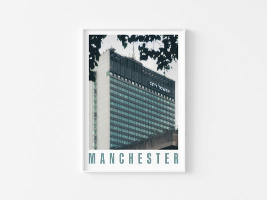 City Tower Piccadilly Print (A3/A4) - Manchester, UK - Modernist / Brutalist / Mid-Century / Architectural / Travel / Photographic Interest