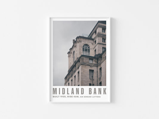 Midland Bank Print (A3/A4) - Manchester, UK - Classical / Traditional / Victorian / Architectural / Travel / Photographic Interest