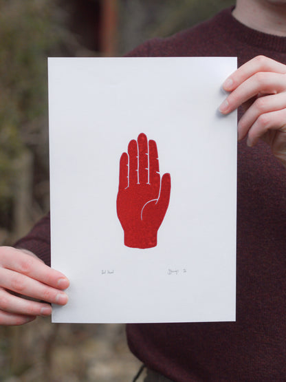 Red Hand Print