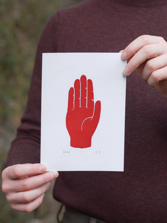 Red Hand Print